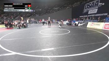 6A Boys 150 lbs Cons. Round 2 - Chris Rice, Roseburg Boys vs Liam Vaughn, Newberg Boys