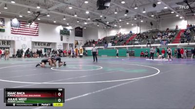 126 lbs Round 2 - Julius West, Warren Central vs Isaac Baca, Purdue Polytechnic Englewood