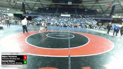 108 lbs Champ. Rd Of 16 - Majeur Rosemon, Peninsula Wrestling Club vs Samuel Mattox, Scrap Yard Garage Wrestling