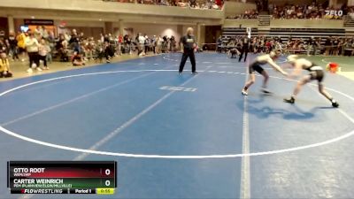 102 lbs Champ. Round 1 - Carter Weinrich, PEM (Plainview/Elgin/Millville) vs Otto Root, WEM/JWP