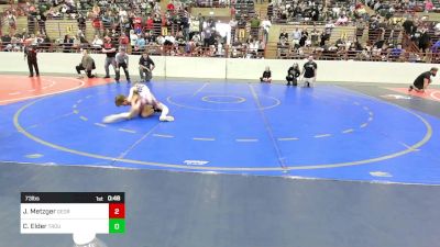 73 lbs Semifinal - Jacob Metzger, Georgia vs Charley Elder, Troup Wrestling