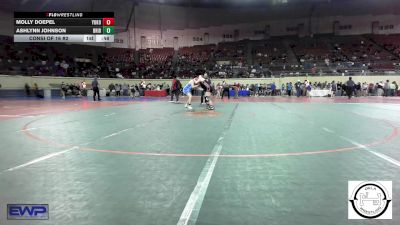 175 lbs Consi Of 16 #2 - Molly Doepel, Yukon Middle School Girls vs Ashlynn Johnson, Bridge Creek Wrestling