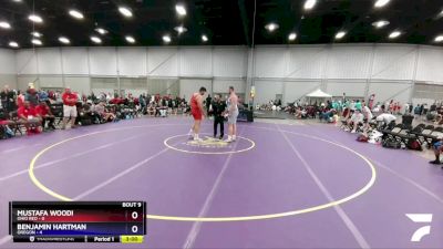 285 lbs Round 3 (8 Team) - Mustafa Woodi, Ohio Red vs Benjamin Hartman, Oregon