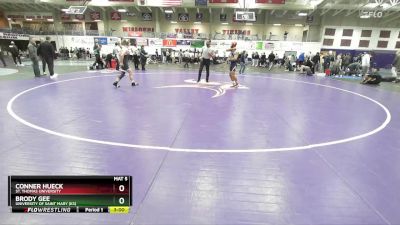 125 lbs Cons. Semi - Conner Hueck, St. Thomas University vs Brody Gee, University Of Saint Mary (KS)