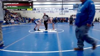 165 lbs Champ. Round 1 - Cameron Ratcliff, Vinita vs Dillon Blundell, Miami