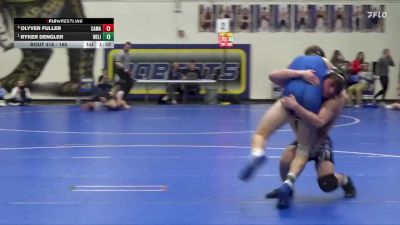 165 lbs 1st Place Match - Ryker Dengler, West Liberty vs Olyver Fuller, Camanche