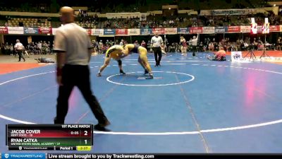 285 lbs Finals (2 Team) - Jacob Cover, Kent State vs Ryan Catka, United States Naval Academy
