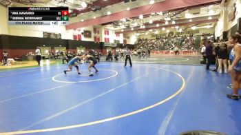 100 lbs 5th Place Match - Sienna Montanez, Walnut vs Mia Navarro, Palm Desert