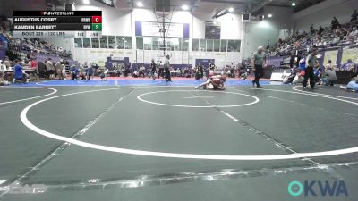 120 lbs Consi Of 4 - Augustus Cosby, Pawhuska Elks Takedown vs Kamden Barnett, Bristow Elementary Wrestling Club