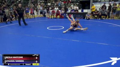 92 lbs Cons. Round 2 - Lincoln Whitcome, IA vs Nathanial Sanders, IN