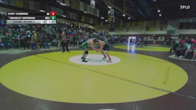 165 lbs Champ. Round 2 - Cody Cummins, Murrieta Valley vs Bradley Espinoza, Brea Olinda
