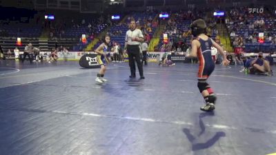 46 lbs Quarterfinal - Case Symons, Mahanoy vs Vincent Switzer, Clarion Limestone