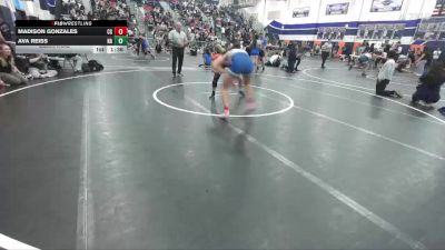 137 lbs Semifinal - Madison Gonzales, California Grapplers vs Ava Reiss, No Affiliation