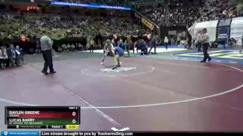 120 Class 1 lbs 3rd Place Match - Daylen Greene, Holden vs Lucas Barry, St. Michael The Archangel