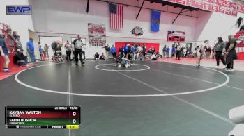 73/82 1st Place Match - Faith Bushor, EISENHOWER vs Kaygan Walton, EL RENO