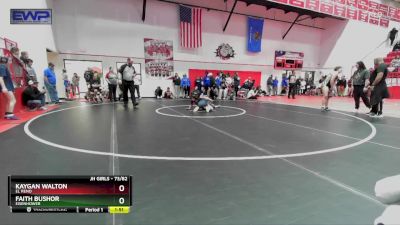 73/82 1st Place Match - Faith Bushor, EISENHOWER vs Kaygan Walton, EL RENO