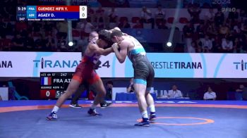 67 kg Final 3-5 - Yanis Driss Guendez Nifri, France vs Daniial Agaev, Individual Neutral Athletes