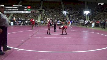 6-7A 114 Semifinal - Juliana Eldridge, Wetumpka vs Lauren Carrero, Central