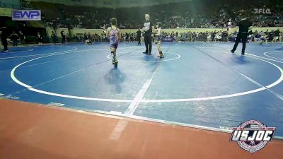 67 lbs Round Of 32 - Bennett Dawson, Team Tulsa Wrestling Club vs Perry Dodgen, Wesley Wrestling Club