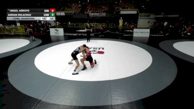92 lbs Cons. Quarters - Angel Arroyo, Red Star Wrestling Academy vs Adrian Delacruz, Central Coast Most Wanted Wrestling Club