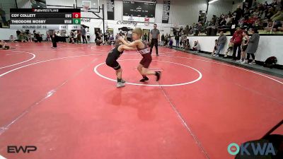 49 lbs Round Of 16 - Coy Collett, Eufaula Ironheads Wrestling Club vs Theodore Mosby, Wyandotte Youth Wrestling