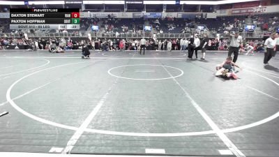 85 lbs 3rd Place - Daxton Stewart, Vian vs Paxton Hoffman, Southern Illinois Bulldogs