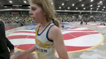 130 lbs Cons. Round 2 - Chloe Lamb, Glasgow Wrestling Club vs Brooklyn Aponte, Camel Kids Wrestling