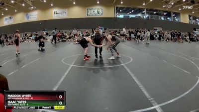 130 lbs Round 3 - Maddox White, Mat Assassins Black vs Isaac Yates, SouthWest Elite