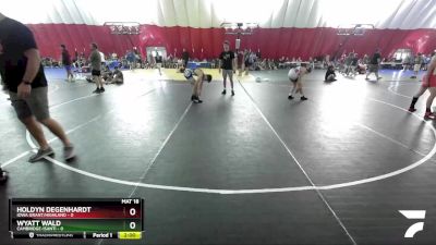 106 lbs Placement Matches (16 Team) - Wyatt Wald, Cambridge-Isanti vs Holdyn Degenhardt, Iowa Grant/Highland