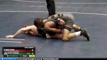 133 lbs Cons. Round 3 - Breyden Morrill, Baker vs 9 Nick Kunz, Montana State-Northern