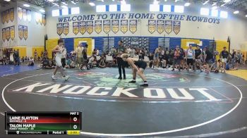 150 lbs Champ Round 1 (16 Team) - Laine Slayton, Buchholz vs Talon Maple, Funky Monkey