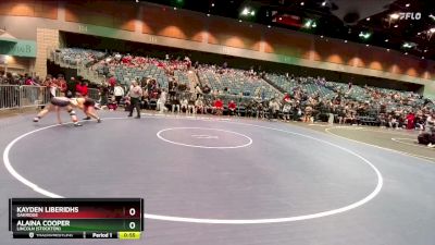 170 lbs Cons. Round 2 - Kayden Liberidhs, Oakridge vs Alaina Cooper, Lincoln (Stockton)