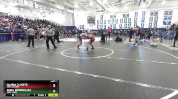 130 lbs Champ. Round 2 - Alana Duarte, Bell Gardens vs Ruby Dominguez, Mira Costa