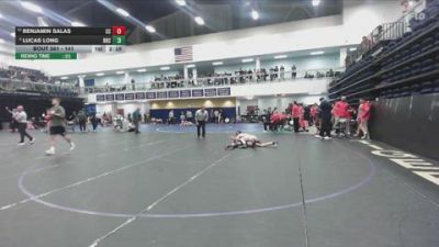 141 lbs 5th Place Match - Lucas Long, Rio Hondo College vs Benjamin Salas, Cerritos College