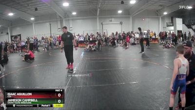 60 lbs Cons. Round 2 - Jameson Campbell, Legacy Elite Wrestling vs Isaac Aguillon, C2X