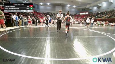 58 lbs Quarterfinal - Weston Olvera, Honey Badgers Wrestling Club vs Taylor Cary, Owasso Takedown Club