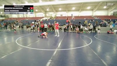 52 lbs Round 1 - Kingston Malmstrom, Jayhawk Wrestling vs Asael Rodriguez, Northside Wrestling Club