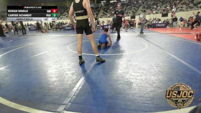 88 lbs Semifinal - Ronan Winkle, Raw Wrestling Club vs Carter Schmedt, Prodigy Elite Wrestling