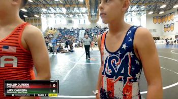 85 lbs Round 5 - Phillip Durden, Lake Gibson High School vs Jack Cabrera, Colosseum Wrestling