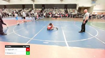 73-M lbs Consi Of 16 #2 - Dexter Toporoff, Cordoba Trained vs Peter Brescia, Delsea