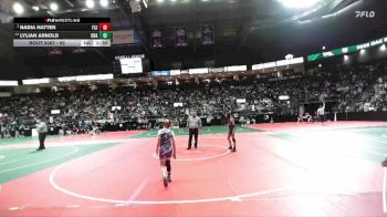 82 lbs Champ. Round 2 - Nadia Hatter, FSJ3 vs Lylian Arnold, Unattached