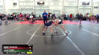 88 lbs Round 8 (10 Team) - Lucas Layne, Carolina Hammer Squad vs Henry Craiglow, Bandits