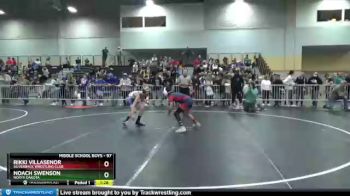 97 lbs Cons. Round 3 - Rikki Villasenor, Silverback Wrestling Club vs Noach Swenson, North Dakota