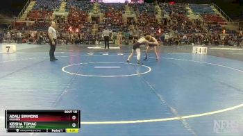 110 lbs Quarterfinal - Adali Simmons, Killdeer vs Keisha Tomac, New Salem - Almont