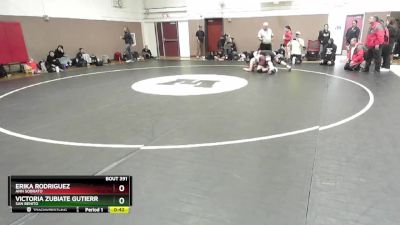 145 lbs Cons. Round 2 - Victoria Zubiate Gutierrez, San Benito vs Erika Rodriguez, Ann Sobrato