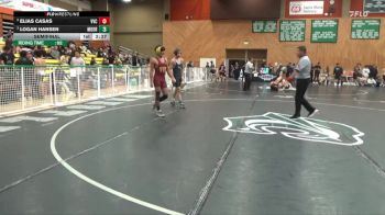 125 lbs Semifinal - Logan Hansen, Moorpark College vs Elias Casas, Victor Valley College