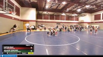 41 lbs Semifinal - Axton Diaz, Roy Wrestling Club vs Keagan Sanchez, Sanderson Wrestling Academy