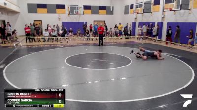 132 lbs Cons. Round 2 - Griffin Burch, Grindhouse Wrestling Club vs Cooper Garcia, Scottsdale