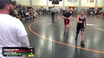 PW-3 lbs Round 2 - Harlow Graybill, Hammerin Hawks vs Hadley Miller, North Liberty Wrestling Club