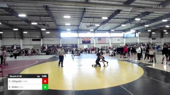 126 lbs Round Of 32 - Clemente Delgado, Yuma Grit vs Elijah Baker, Arizona College Prep